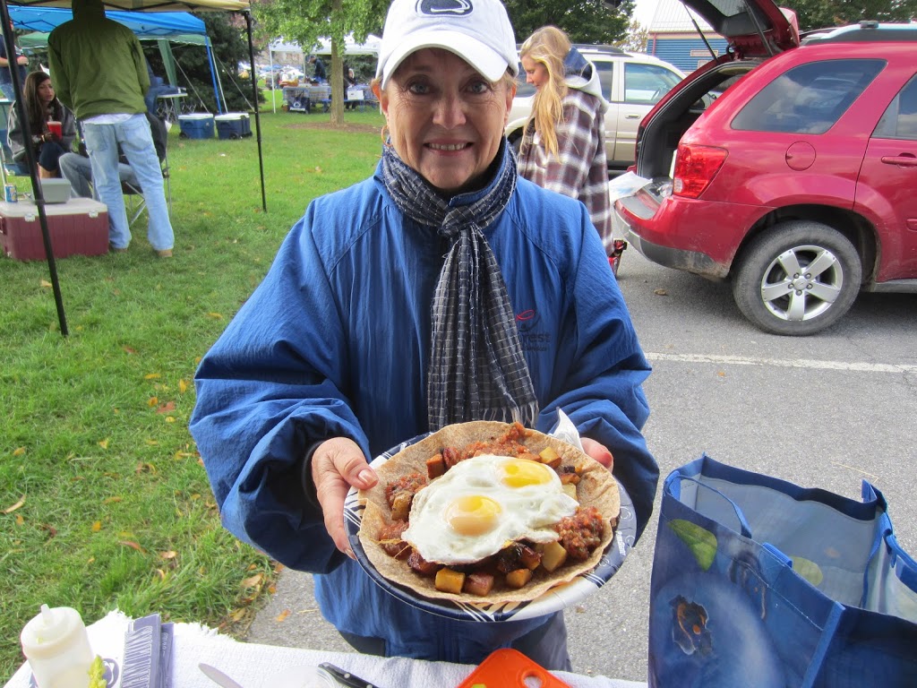 Tailgate Heuvos Rancheros with Chorizo Hash